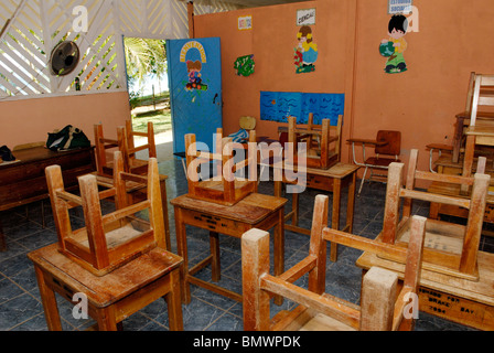 Costa Rican aula scolastica, Drake Bay, Osa Peninsula Foto Stock