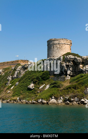 La Mola le fortificazioni, Mahon, Baleari, Spagna Foto Stock