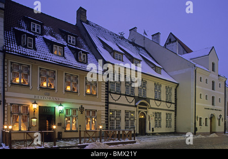 La lettonia,Riga ,città vecchia ,Skarnu iela Street Foto Stock