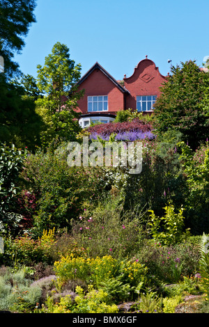 Vista della casa in Ness Giardini Botanici, Wirral Foto Stock