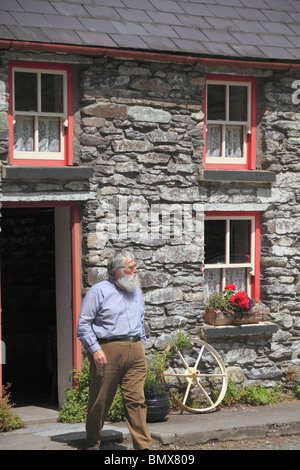 Molly Gallivan's Cottage nella Contea di Kerry, Rep dell'Irlanda. Foto Stock
