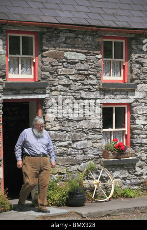 Molly Gallivan's Cottage nella Contea di Kerry, Rep dell'Irlanda. Foto Stock