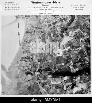 Weston Super Mare - Somerset 2. Ottobre 1941 Airfield Foto Stock