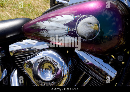 Harley Davidson Moto serbatoio vista astratto Foto Stock