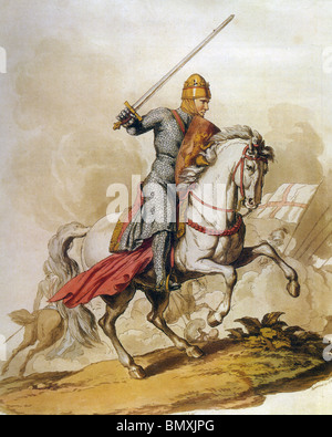 Re Riccardo I di Inghilterra - Richard Coeur de Lion - (1157-199) Foto Stock