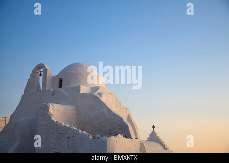 Grecia CICLADI Mykonos Mykonos, chiesa di Panagia Paraportiani Foto Stock