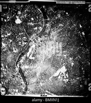 Londra - Battersea, Vauxhall e Chelsea 3 aprile 1939 Battersea Power Station, stazione pompa, Vauxhall & Nine Elms officine del gas Foto Stock