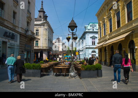 Kneza Mihaila strada pedonale centro Belgrado Serbia Europa Foto Stock