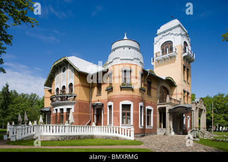 Estonia,Parnu,Ammende Villa (Jugendstil),case tradizionali,centro storico,antica,edifici Art Nouveau Foto Stock