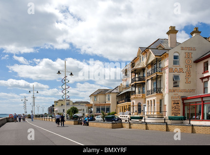 Il Royal Hotel sul lungomare a Bognor Regis in West Sussex. Foto Stock