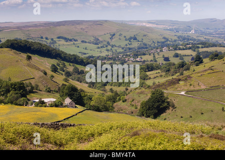 Regno Unito, Derbyshire, Peak District, Hathersage, Hope Valley, Campo Mitchell Foto Stock