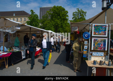 Strasse des 17 Juni antiquariato e mercato delle pulci Tiergarten Berlin Germania Europa Foto Stock