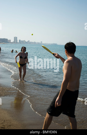 La Manga del Mar Menor beach CARTAGENA Regione Murcia Spagna Foto Stock