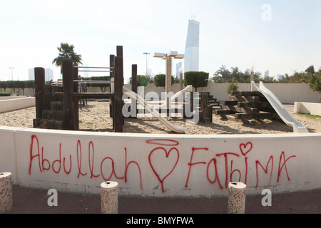 Streetview in Kuwait City Foto Stock