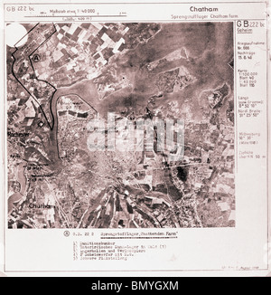 Gillingham & Chatham - Kent 15 agosto 1940 Fattoria Chattenden Essex - munizione Bunker Foto Stock