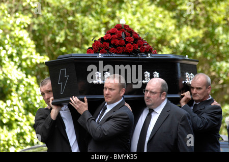 Esequie del tardo Stereophonics batterista Stuart Cable Foto Stock