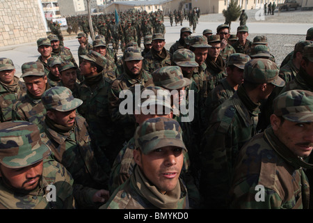 Nazionale dell'Esercito afgano (ANA) trainingschool a Kabul. Foto Stock