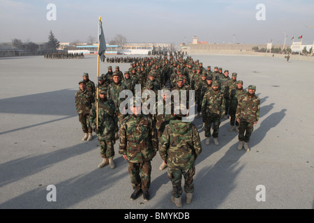 Nazionale dell'Esercito afgano (ANA) trainingschool a Kabul. Foto Stock