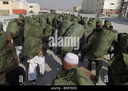 Nazionale dell'Esercito afgano (ANA) trainingschool a Kabul. Foto Stock