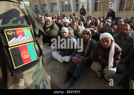 Nazionale dell'Esercito afgano (ANA) trainingschool a Kabul. Foto Stock
