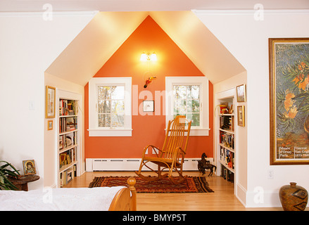 Interno di una casa, Alcova Foto Stock