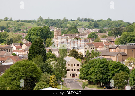 Vista di Midsomer Norton, Somerset, Inghilterra, Regno Unito Foto Stock