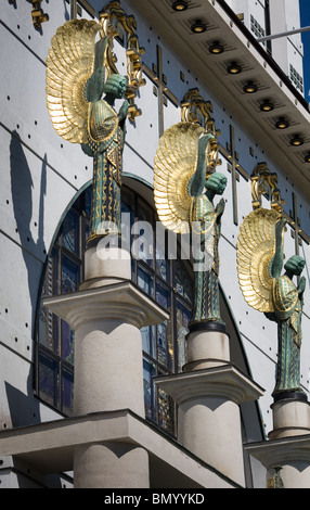 Otto Wagner's San Leopoldo Chiesa, Vienna, Austria Foto Stock