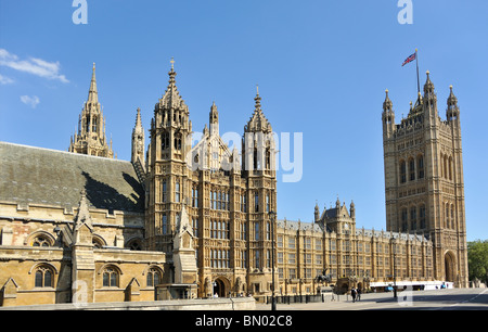 Westminster Houses of Parliament St Stephen's e sovrano di ingresso Foto Stock