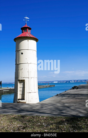 Faro in Erie Foto Stock