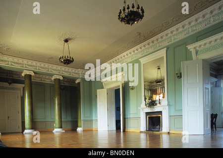 La lettonia,Zemgale regione,Mezotne Palace stile classico (1797-1802),Mezotne,interno Foto Stock