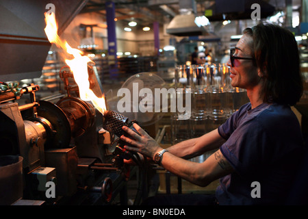 Israele, Bet Shemesh, Solel Industries è un produttore di collettori solari per campi solari nel mondo. Foto Stock