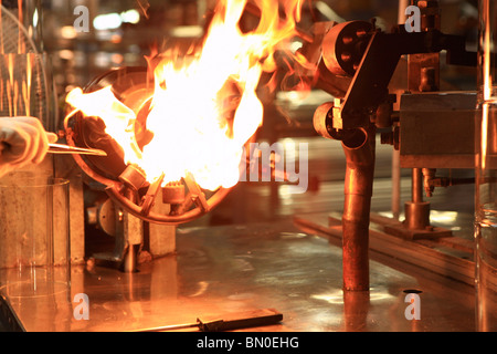 Israele, Bet Shemesh, Solel Industries è un produttore di collettori solari per campi solari nel mondo. Foto Stock