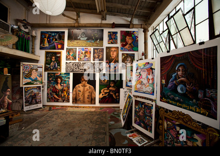 Jett Jackson's Studio, Santa Fe Colony Art Open House, Los Angeles, California, Stati Uniti d'America Foto Stock