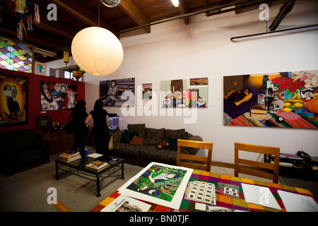 Santa Fe Colony Art Open House, Los Angeles, California, Stati Uniti d'America Foto Stock