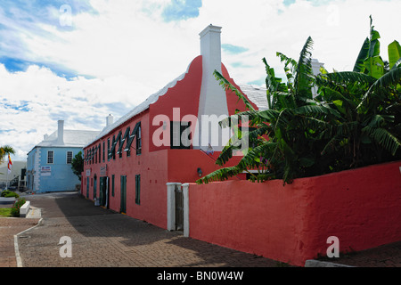 St George's Street View, Bermuda Foto Stock