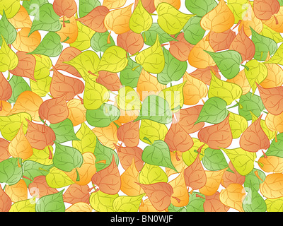 Leaf astratta. vettore Foto Stock