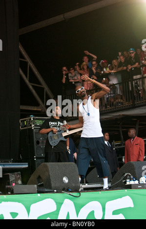 Snoop Dogg performing live, Glastonbury 2010 Foto Stock