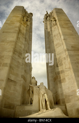 Monumento Commemorativo Canadese Vimy Ridge nei pressi di Arras Francia Foto Stock