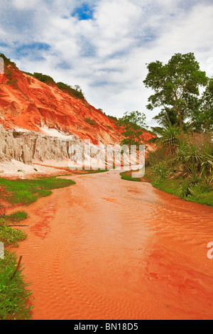 Canyon del flusso di fata in Muine. Il Vietnam Foto Stock