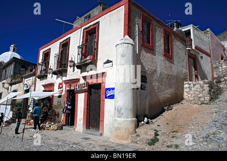 Antica città mineraria, Real de Catorce, stato di San Luis Potosí, Messico Foto Stock