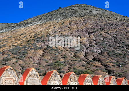 Antica città mineraria, Real de Catorce, stato di San Luis Potosí, Messico Foto Stock