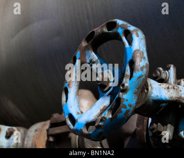 Primo piano di una valvola Foto Stock