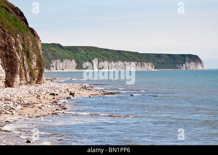 Foreshore da Sewerby a danesi Dyke su East Yorkshire coast Foto Stock