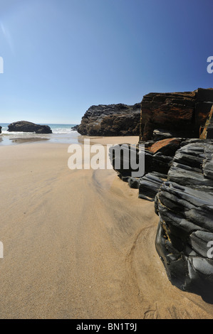 Spiaggia Gwithian in Cornovaglia Foto Stock