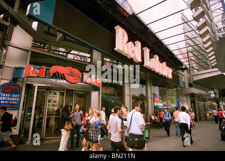 Un Red Lobster ristorante in Times Square a New York Foto Stock