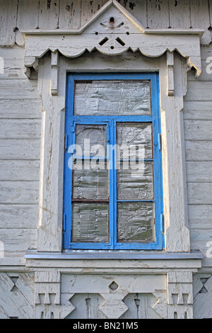 Casa in legno, 1900s, Moshny, Oblast di Cherkasy, Ucraina Foto Stock