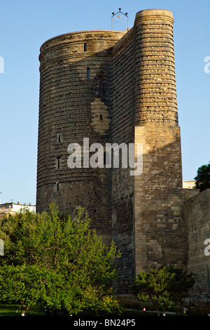 Maiden Tower a Baku in Azerbaijan Foto Stock