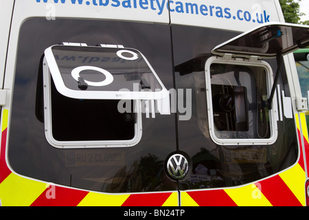 VW la polizia della fotocamera di rilevazione di velocità van; UK la sorveglianza dei veicoli al grande Royal Highland Show 2010  Scottish Agricultural Society of Scotland, Regno Unito Foto Stock