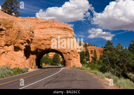 Red Canyon Arch, sulla strada per il Bryce Canyon, Utah Foto Stock