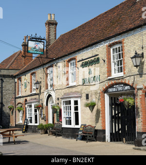 Il George and Dragon pub di Long Melford, Suffolk, Inghilterra. Foto Stock